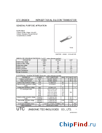 Datasheet UTC2N3904 manufacturer UTC
