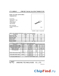 Datasheet UTC2N5401 manufacturer UTC