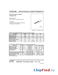 Datasheet UTC2SC1384 manufacturer UTC