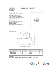 Datasheet UTC31001 manufacturer UTC