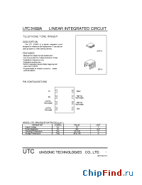 Datasheet UTC31002 manufacturer UTC