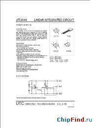 Datasheet UTC8118 manufacturer UTC