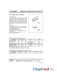 Datasheet UTCBA6208 manufacturer UTC