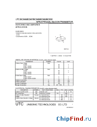 Datasheet UTCBC848 manufacturer UTC
