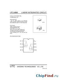 Datasheet UTCLM393 manufacturer UTC