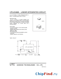 Datasheet UTCLS1240A manufacturer UTC
