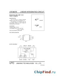 Datasheet UTCM2110 manufacturer UTC