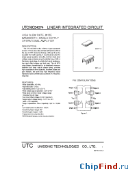 Datasheet UTCMC34074 manufacturer UTC