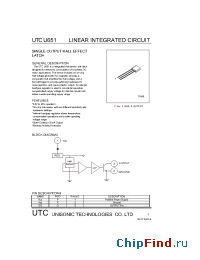 Datasheet UTCU651 manufacturer UTC