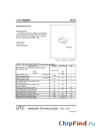 Datasheet X0202-SOT-223 manufacturer UTC