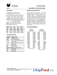 Datasheet UT51C161MC-60 manufacturer Utron