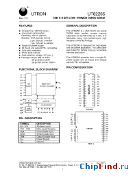 Datasheet UT62256PC-70 manufacturer Utron