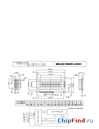 Datasheet MDLS-16265-LED01 manufacturer Varitronix