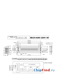 Datasheet MDLS-24265-LED0416 manufacturer Varitronix