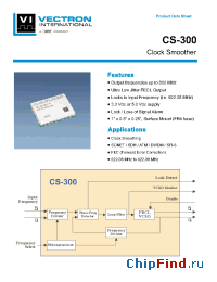 Datasheet CS-300-CFC-M3 manufacturer Vectron