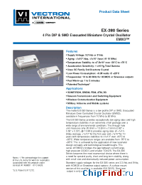 Datasheet EX-385-DHF-507-G-10.000 manufacturer Vectron