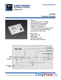 Datasheet FX-101-CFC-A2 manufacturer Vectron