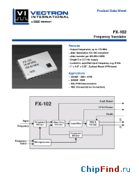 Datasheet FX-102-CFC-A4 manufacturer Vectron