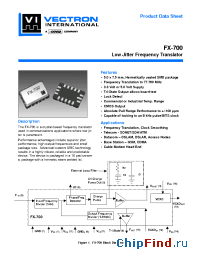 Datasheet FX-700-LAF-GNK manufacturer Vectron