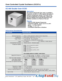 Datasheet OC-051 manufacturer Vectron