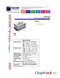 Datasheet RBB26C manufacturer Vectron