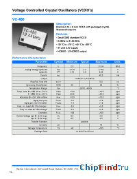 Datasheet VC-480-CAD-155A manufacturer Vectron