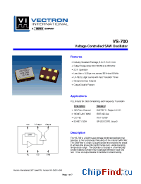 Datasheet VS-700-LFF-HNN manufacturer Vectron