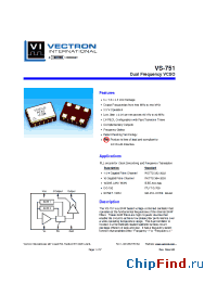 Datasheet VS-751 manufacturer Vectron