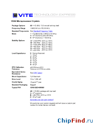 Datasheet VXA6-1E0 manufacturer Vectron