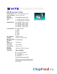 Datasheet VXB1-1A0 manufacturer Vectron
