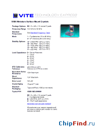Datasheet VXE6 manufacturer Vectron