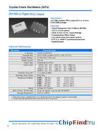 Datasheet XO-500-CFC-205E manufacturer Vectron