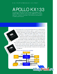 Datasheet APOLLOKX133 manufacturer VIA