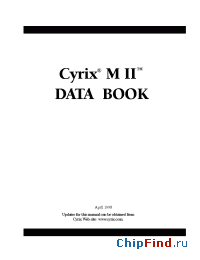 Datasheet CYRIXMII manufacturer VIA