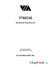 Datasheet VT82C42 manufacturer VIA
