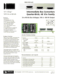 Datasheet I048C080T030P1 manufacturer Vicor