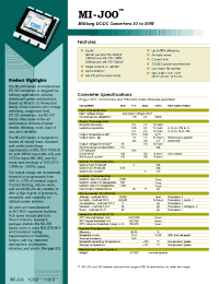 Datasheet MI-J60-IY manufacturer Vicor