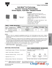 Datasheet 1268W100R manufacturer Vishay