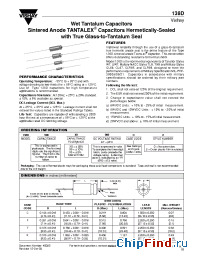 Datasheet 138D106X0025C2 manufacturer Vishay