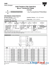 Datasheet 194D225X0004A7T manufacturer Vishay