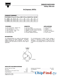 Datasheet 2N5433 manufacturer Vishay