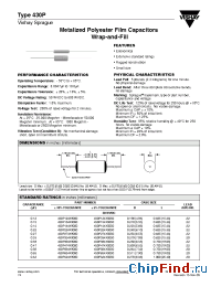 Datasheet 430P104X5100 manufacturer Vishay