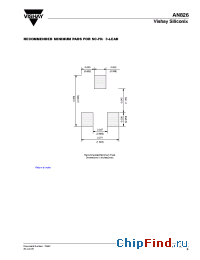 Datasheet AN826 manufacturer Vishay