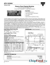 Datasheet APD-192G064 manufacturer Vishay