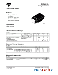 Datasheet BZG03C160 manufacturer Vishay
