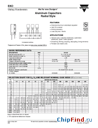 Datasheet EKO00PB122N00/ manufacturer Vishay