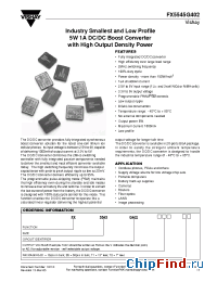 Datasheet FX5545G402T1 manufacturer Vishay