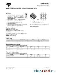Datasheet GMF05MC-GS08 manufacturer Vishay