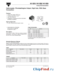Datasheet H11B1-X009 manufacturer Vishay