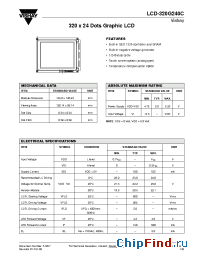 Datasheet LCD-320G240C manufacturer Vishay